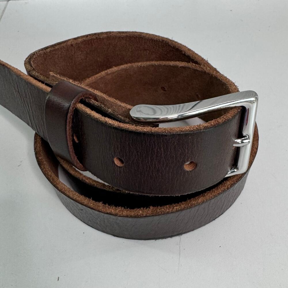 Vintage American Eagle Belt Mens Genuine Leather Brown  Y2K Sz 38